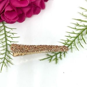 NEW⚜️Champagne Crystal Embellished Hair Barrette